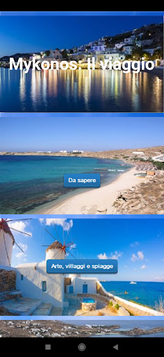Android application Mykonos: Il viaggio screenshort