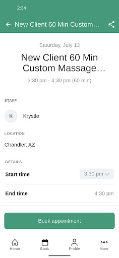 LaVida Massage Screen 3