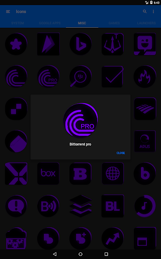 Flat Black and Purple Icon Pack ✨Free✨