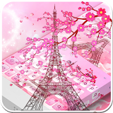 Pink Paris Eiffel Tower Keyboard icon