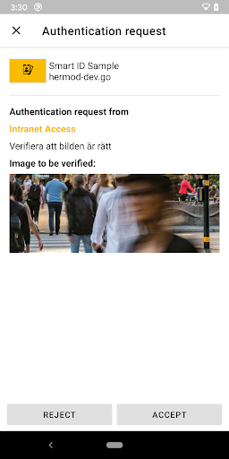 Nexus Smart ID Screen 2