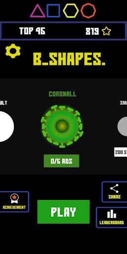 Break shapes - a ball game