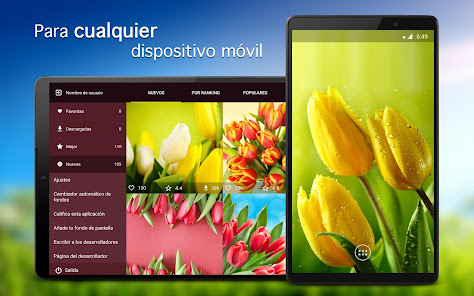Captura 5 Fondos de pantalla con tulipán android