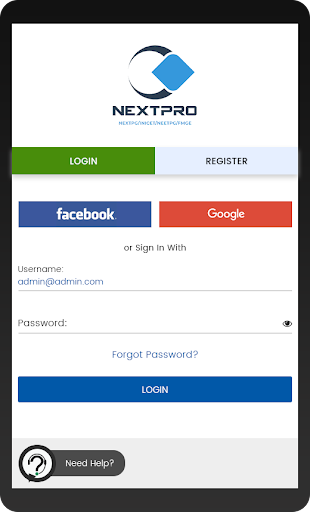 Android application NEXTPRO APP for NEXTPG/INICET screenshort