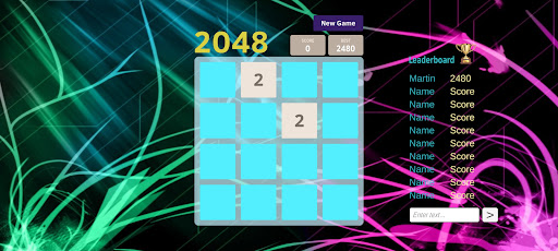 Android application 2048 screenshort
