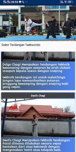 Android application Tutorial Taekwondo DRCTI screenshort