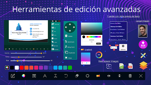 Screenshot 23 Tarjeta de presentación Diseño android