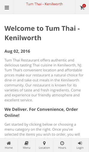 Android application Tum Thai - Kenilworth screenshort