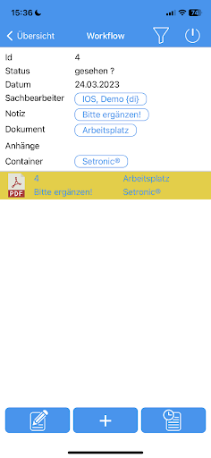 InfoOffice.App Screen 2