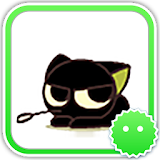 Stickey Little Black Cat icon