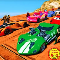 Супергерои Tricky Stunt Car Racing Game