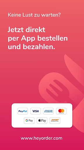 Android application heyOrder screenshort