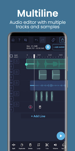Android application Pro Audio Editor - Music Mixer screenshort