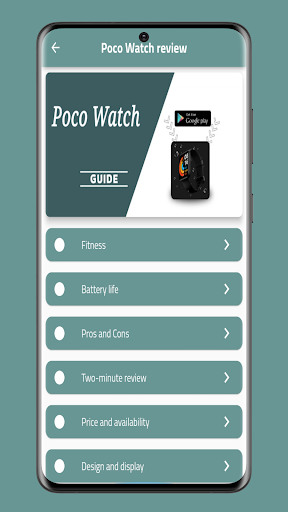 Android application Poco Watch Guide screenshort