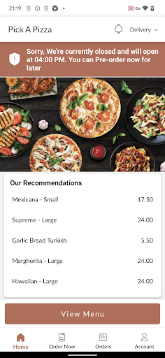 Pick A Pizza Screen 2