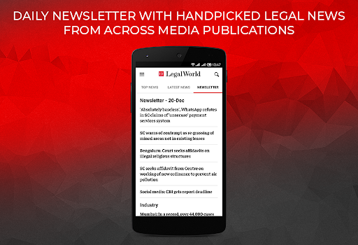 Android application ETLegalWorld from Economic Tim screenshort