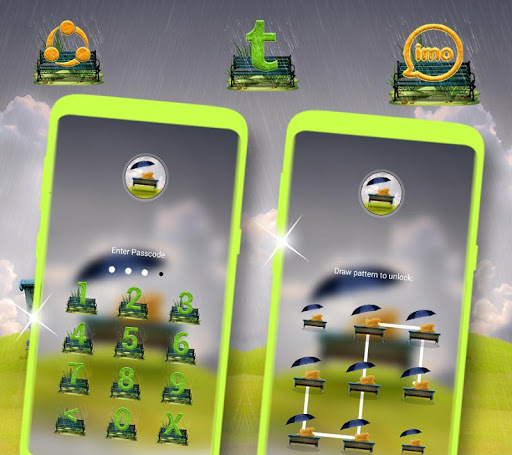 Rainy Teddy Launcher Theme Screen 3