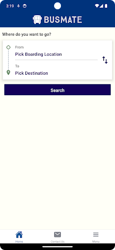 Android application BusMate screenshort
