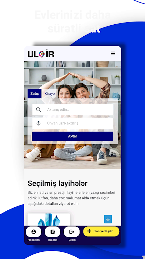 Android application ULBİR HOME screenshort