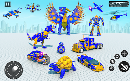 Dino Robot Car Transform Games Varies with device screenshots 12