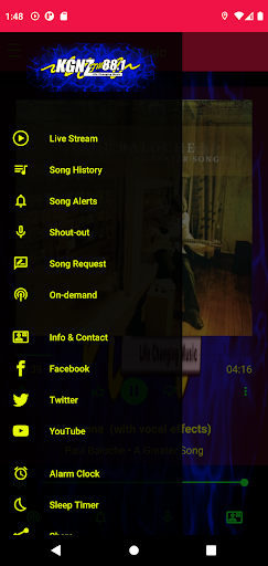 KGNZ Radio Screen 2