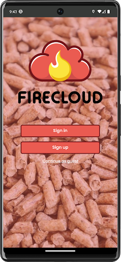 Android application Firecloud screenshort