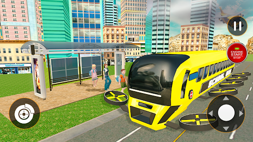 Flying City Bus Simulator 2024 Screenshot 4 - AppWisp.com