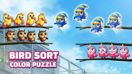 Bird Sort Puzzle: Color Game apkpoly screenshots 12