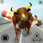 Cover Image of ダウンロード Angry Bull City Attack Game：アニマルファイティングゲーム  APK