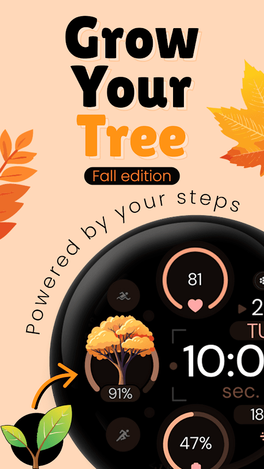#1. Digital Tree simple watch face (Android) 由: Monkey's Dream