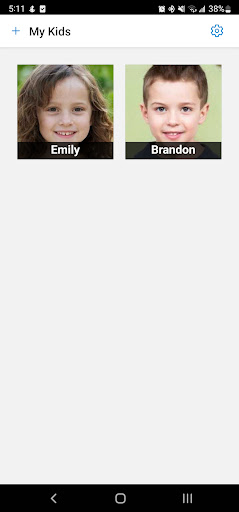Android application Kids of Mine screenshort