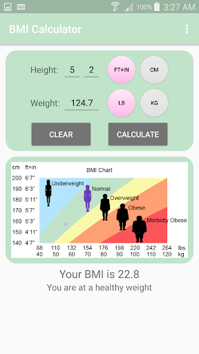 BMI Calculator Screen 2