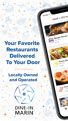 Android application Dine-in Marin screenshort