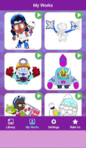 Imágen 12 Coloring Brawl Stars All Skins android