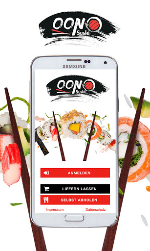 Android application Oono Sushi screenshort
