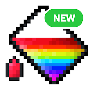 Pixel Art Game: Coloring by numbers  Icon