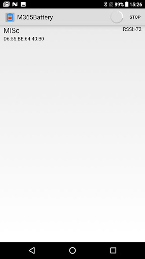 Android application M365 Battery screenshort