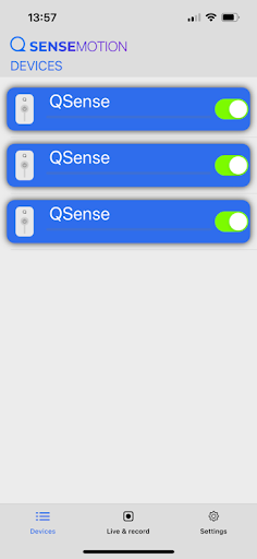 QSense Motion Screen 2