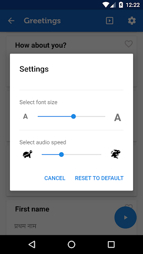 Learn Hindi Phrasebook Pro Screen 3