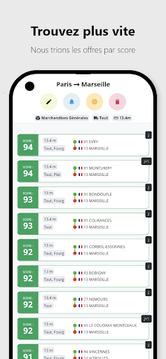 Android application B2P Optim screenshort