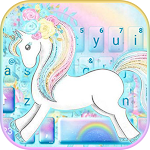 Rainbow Cute Unicorn Keyboard Theme Apk