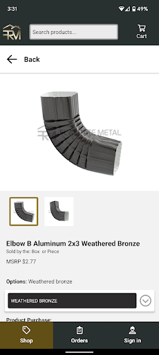 Android application Flat Rate Metal screenshort
