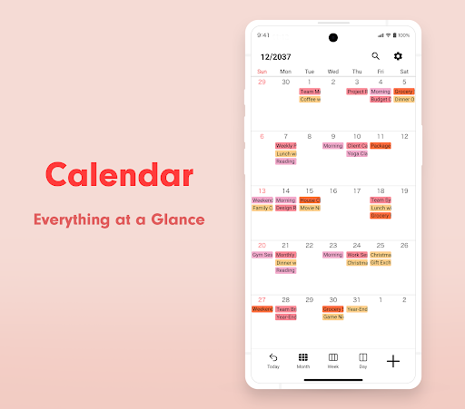 Screenshot of N Calendar: Planner, Schedule