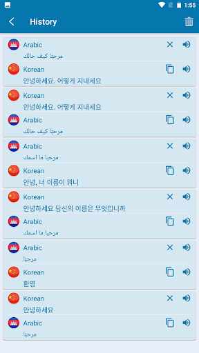 Arabic Korean Translation Screen 3