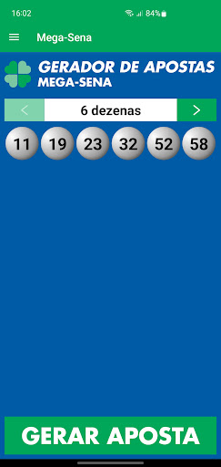 Gerador de Apostas da Loteria Screen 2