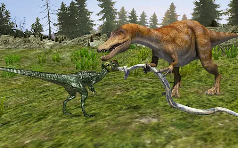 Dino Fighting vs Hungry T-rex