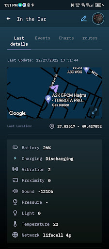MobilSensor Screen 2