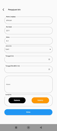 E-Presensi SMASA Screen 2