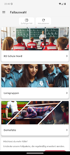 Android application Einfach Retten screenshort
