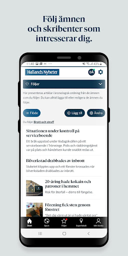 Hallands Nyheter Screen 3